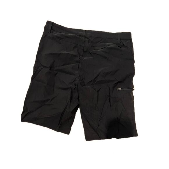 Weatherproof Black Nylon Spandex Flat Front Shorts W: 38 - Picture 2 of 4